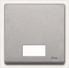 Merten System M Wippe Symbolfenster IP44 Thermoplast edelmatt, aluminium
