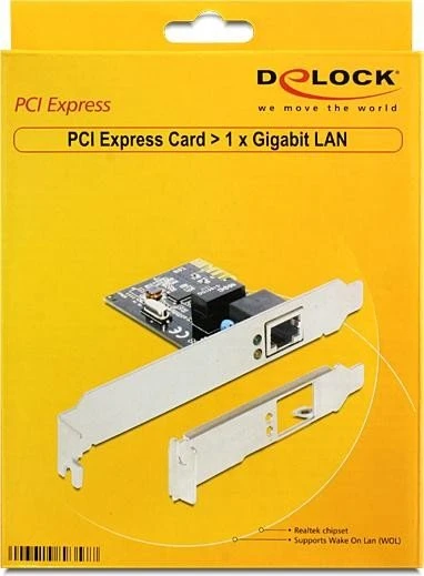 DeLOCK LAN-Adapter, RJ-45, PCIe 1.1 x1