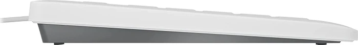 Cherry Stream Protect Keyboard-grau, weiß/grau, USB, DE