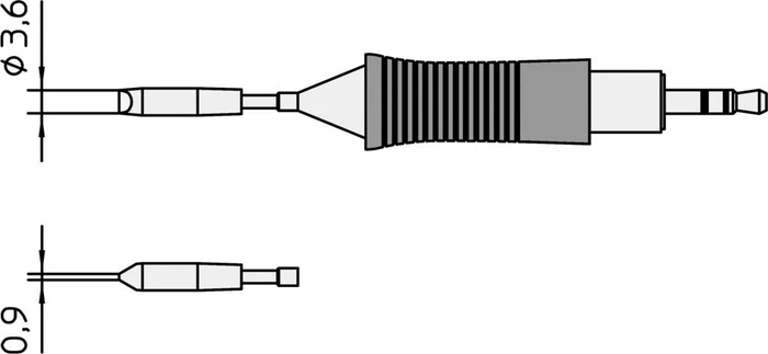 Weller RTM 036 S RT Dauerlötspitze, rund, 0.9mm, 1 Stück