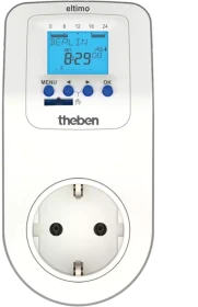 Theben eltimo 020 Astro top3 Steckdose & Astro-Zeitschaltuhr weiß, 2600W, Smart-Steckdose (0200170)
