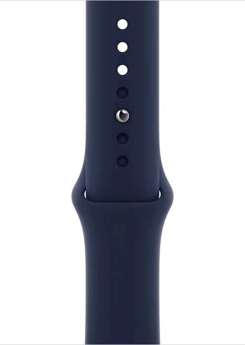 Apple Watch Series 6 (GPS + Cellular) 44mm Aluminium blau mit Sportarmband dunkelmarine