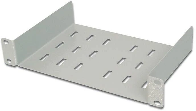 Digitus 10" Fachboden, für Netzwerk- und Serverschränke, grau, 149mm Einbautiefe
