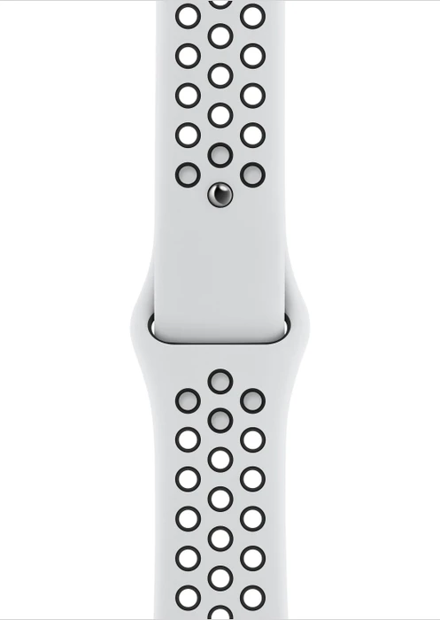 Apple Watch Nike SE (GPS + Cellular) 44mm silber mit Sportarmband platinum/schwarz