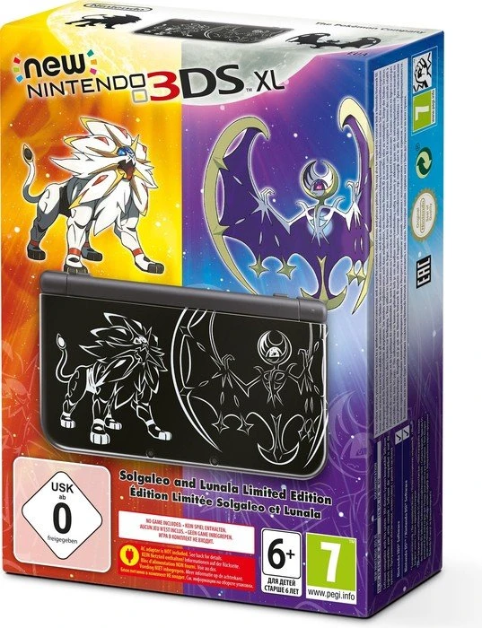 Nintendo New 3DS XL Solgaleo und Lunala - Limited Edition schwarz/weiß
