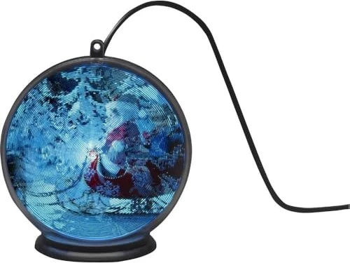 Konstsmide Motiv Kunststoffkugel Weihnachtsmann LED 42x