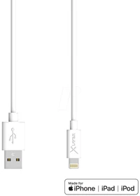 XLayer Premium USB-A/Apple Lightning 1.2m weiß