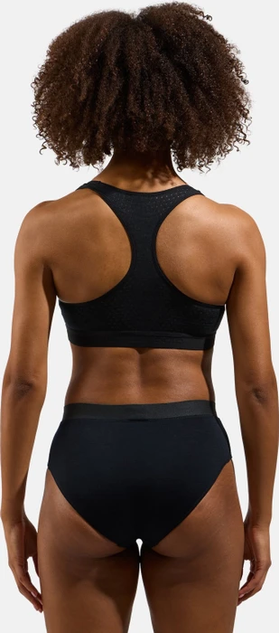 Odlo Ascent Performance Wool Medium Sport-BH schwarz (Damen)
