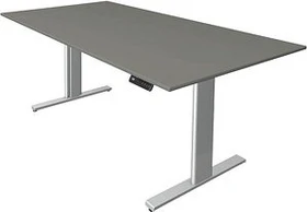 Kerkmann Move 3 elektrisch höhenverstellbarer Sitz-Steh-Schreibtisch 200x100cm graphit/silber