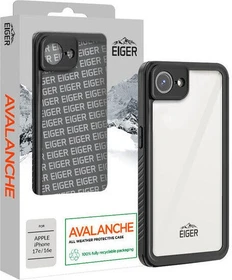 Eiger Avalanche Case für Apple iPhone 16e schwarz/transparent