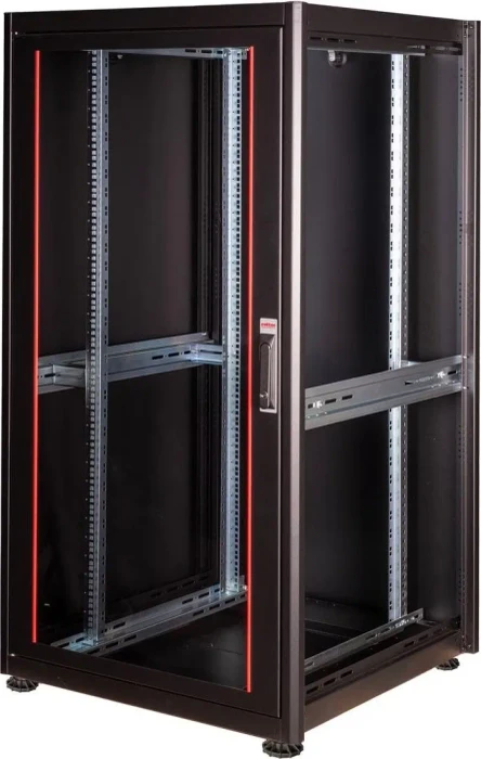 Roline / Secomp Basic 19" Netzwerkschrank 32HE, montiert, Glastür, IP20, RAL 9005, 600mm tief