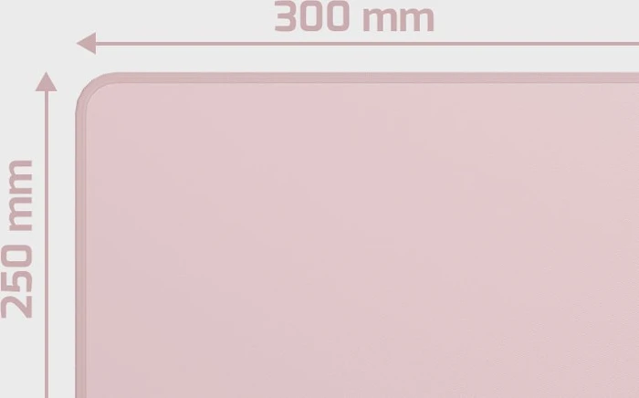 Natec Colors Series Mouse Pad Misty Rose, 300x250mm, rosa