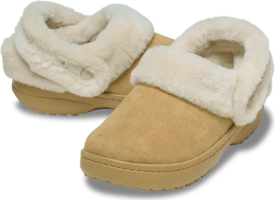 Crocs Classic Unfurgettable Vegan Suede Clog tan