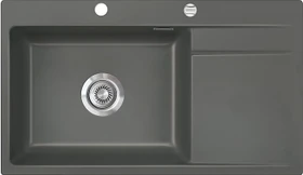systemceram Stema 86 SL F Einbau Becken links mit Ablauffernbedienung lava
