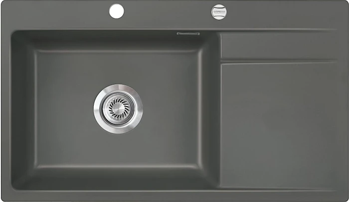 systemceram Stema 86 SL F Einbau Becken links mit Ablauffernbedienung lava