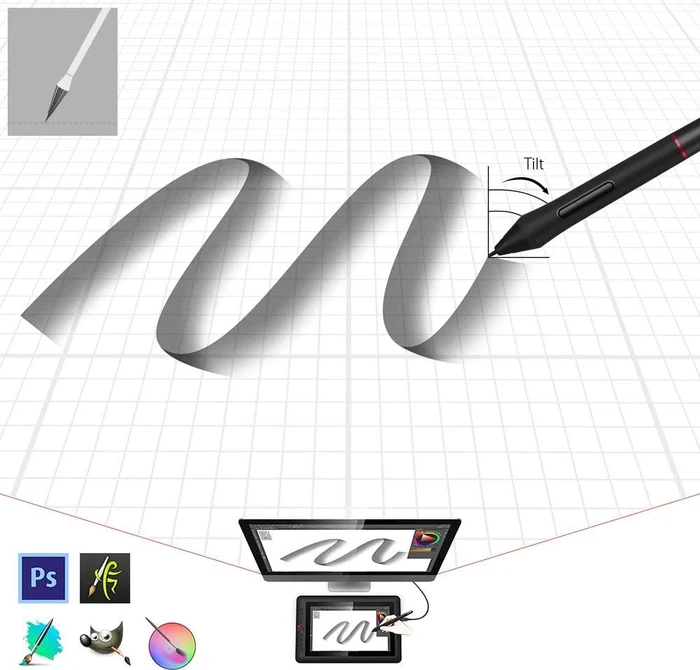 XP-Pen PA2 schwarz