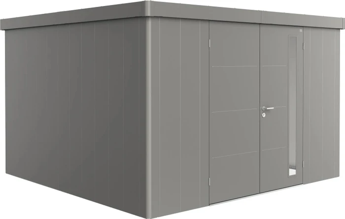 Biohort Neo 4D Gerätehaus mit Doppeltür quarzgrau-metallic