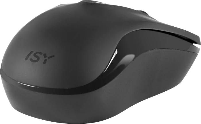 ISY IWM 1000 Wireless Mouse schwarz, USB