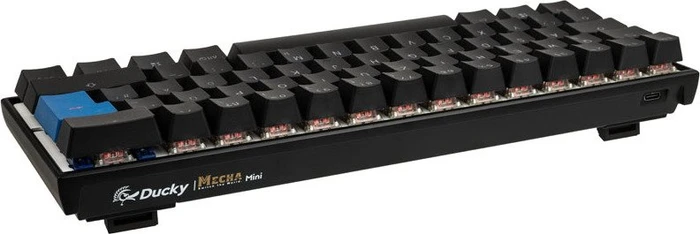Ducky Mecha Mini PBT, schwarz, MX RGB BROWN, USB, DE