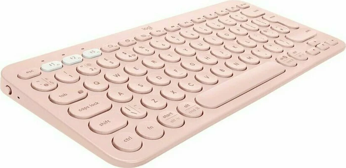 Logitech K380 Multi-Device Keyboard, Rose, Bluetooth, DE