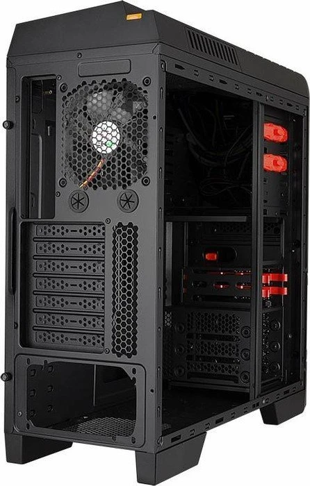 Cooltek GT-04 orange, Acrylfenster