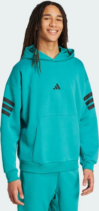 adidas Future Icons 3-Streifen Hoodie pure teal (Herren)