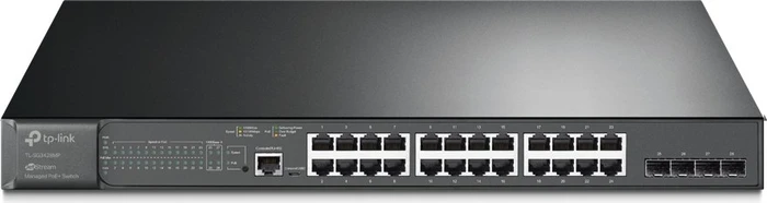 TP-Link SG3400 JetStream Rackmount Gigabit Managed Switch, 24x RJ-45, 4x SFP, 384W PoE+
