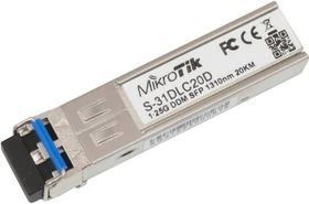 MikroTik RouterBOARD S-31 Gigabit LAN-Transceiver, LC-Duplex SM 20km, SFP (S-31DLC20D)