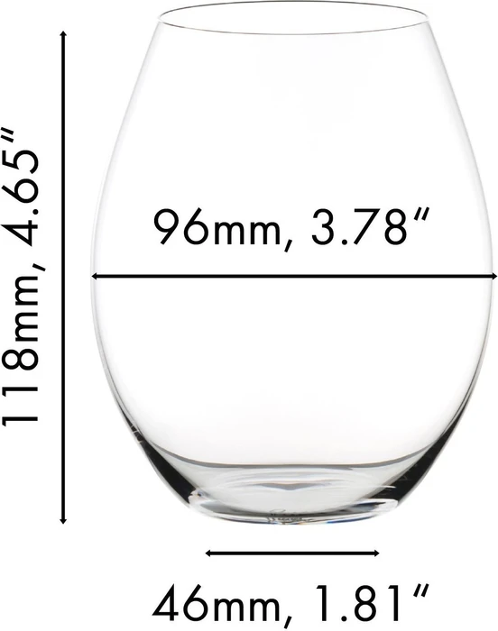 Riedel The O Wine Tumbler Alte Welt Syrahglas, 2 Stück