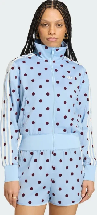 adidas Satin Polka Dots TT Track Top Trainingsjacke clear sky (Damen)