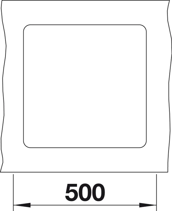 Blanco Subline 400-F Einbau Becken mittig mit Ablauffernbedienung alumetallic