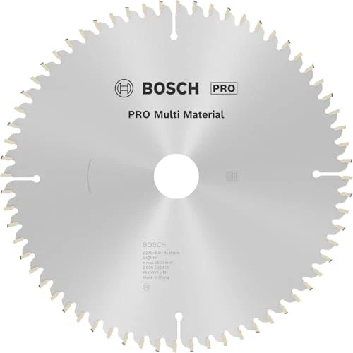 Bosch Professional Multi Material Kreissägeblatt 64Z, 230x2.4x30mm, 1 Stück
