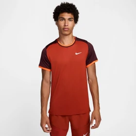 Nike Court Advantage Funktionsshirt kurzarm dragon red/burgundy crush/hyper crimson/weiß