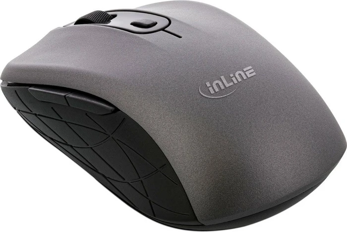 InLine Maus 3-in-1, grau/schwarz, USB/Bluetooth