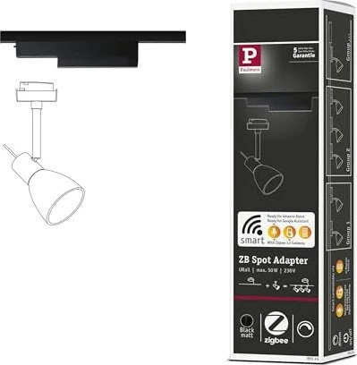 Paulmann URail Schienensystem-Komponente Zigbee-Spotadapter schwarz matt