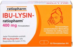 IBU-Lysin-ratiopharm 400mg Filmtabletten, 10 Stück