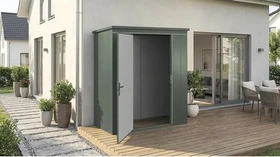 Weka Gary 187x87cm Gerätehaus grün