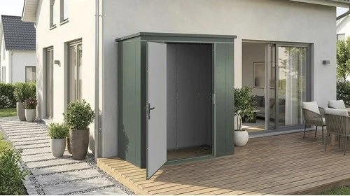 Weka Gary 187x87cm Gerätehaus grün