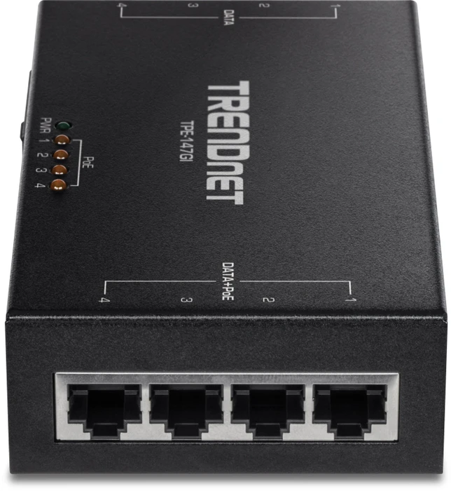 TRENDnet Desktop Gigabit PoE-Injektor, 8x RJ-45, 65W PoE+