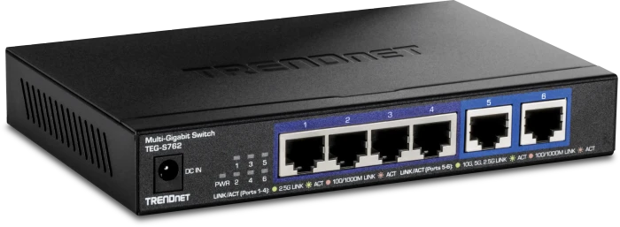 TRENDnet TEG-S Desktop 2.5G Switch, 6x RJ-45