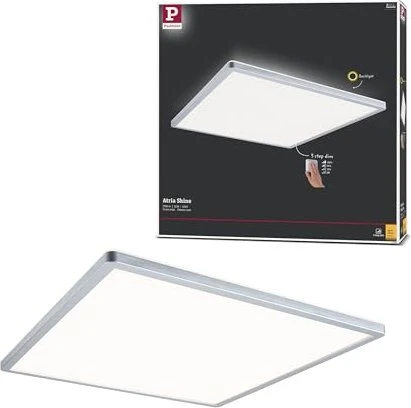 Paulmann Atria Shine Backlight LED Panel 420x420 3000K eckig 22W chrom matt