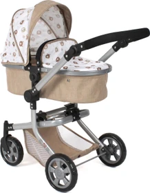 Bayer Chic 2000 Mika Kombipuppenwagen Bärchen beige