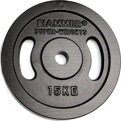 Hammer Gusseisen 30mm Hantelscheibe 15kg