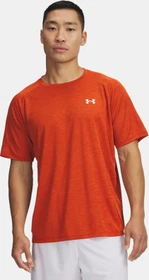Under Armour Tech Textured Funktionsshirt kurzarm orange base/white (Herren)
