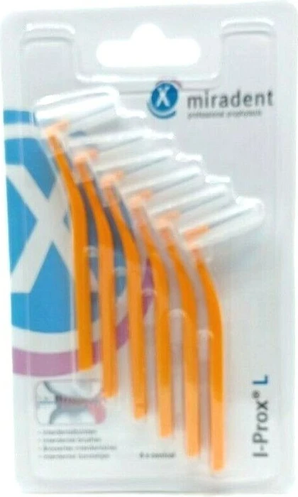 Miradent I-Prox chx Interdentalbürste conical orange, 6 Stück