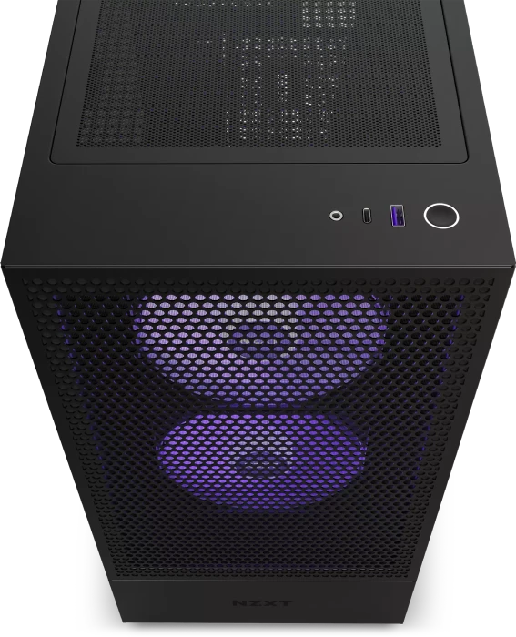 NZXT H5 Flow RGB, schwarz, Glasfenster