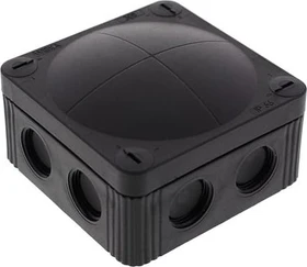 Wiska COMBI 308 BK Abzweigkasten 85x85x51mm, Kunststoff, RAL 9005