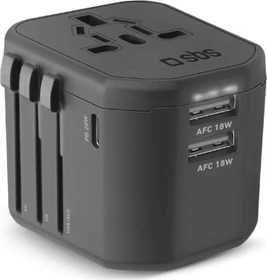 SBS Mobile World Travel Adapter 20W schwarz