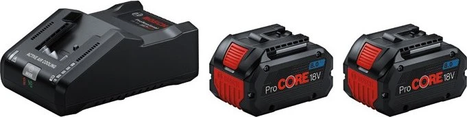 Bosch Professional ProCORE Starterset 18V, 8.0Ah, Li-Ionen, 2 Akkus [16.0Ah] [288Wh]