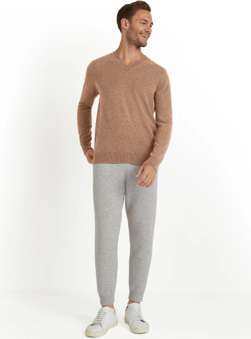 Falke Luxury V-Ausschnitt Pullover camel (Herren)
